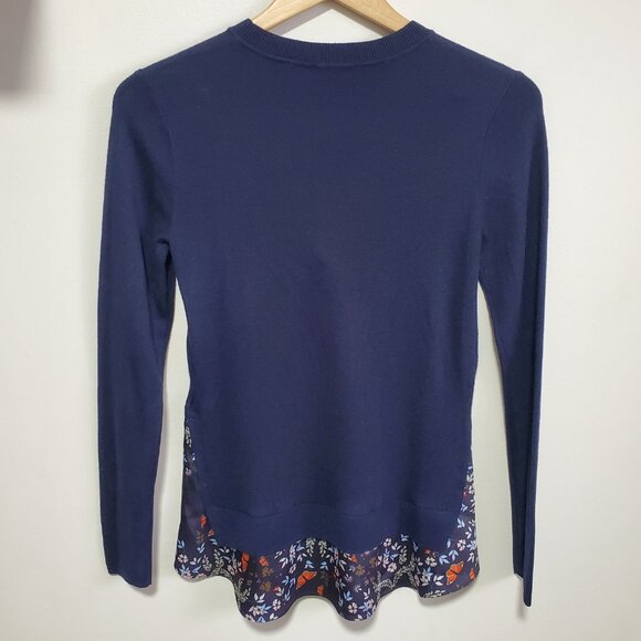 TED BAKER Sidni Kyoto Garden Layer Sweater Twofer Cashmere Blend Womens 1, Small - Picture 8 of 14